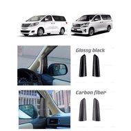 CarRefit Toyota Alphard vellfire anh20 2008-2014 Carbon fiber indoor pillar frame accessories