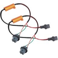 Car Resistor Wiring Harness Part, 7440 T20 50W8RJ Hyper Flash Fix Error Wiring Adapters For LED Turn