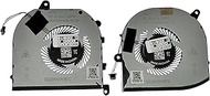 New Laptop CPU + GPU Cooling Fans for Dell Precision 5530, 5540, XPS 15 7590, XPS 15 9570, NP: DFS50