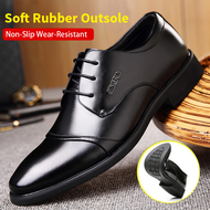 New casual shoes men's lace-up business formal leather shoes large size 48 trendy men's shoes