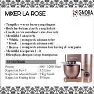 Mixer La Rose Signora Mixer Stand Roti Donat Adonan Kalis Mixer