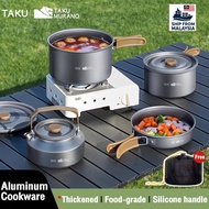 Folding Cookware set 𝘀𝗶𝗹𝗶𝗰𝗼𝗻𝗲 𝗮𝗻𝘁𝗶-𝘀𝗰𝗮𝗹𝗱𝗶𝗻𝗴  mini foldable Cookware Kit  Camping Cooking set Picnic