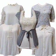 Aesthetic Tops | Shoujo Coquette Dollete Preloved Tops Blouse Women Coquette Top