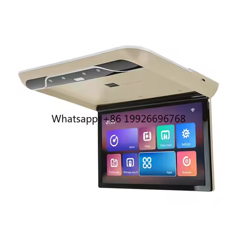 19 Inch Car Roof Android Monitor MP5 Smart TV Mounted Player WIFI 2+32G HD USB SD Mirror Link With 1