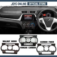 Perodua BEZZA Interior Aircond Dashboard Steering Trim Cover casing carbon fiber walnut wood accesso