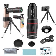 Phone Camera Telescope 18X 32X 64X Mobile Phone Camera Lens Clip-On Zoom Lens Optical Telescope Lens