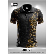A007 BATIK SONGKET SUBLIMATION POLO COLLAR TSHIRT