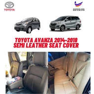 Semi Leather Seat Cover TOYOTA Avanza 2014-2018 Seat Cover With Logo High Quality 1 Year Warranty Semi Leather
