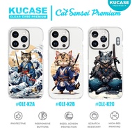 Kucase - Softcase Premium Clear Case Bening Transparent Motif Cat Sensei CLE-K2 Case Google PIXEL 5A