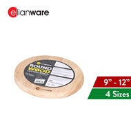 Elianware Round Chopping Board Solid Wood Cutting Board  Papan Pemotong Sayur