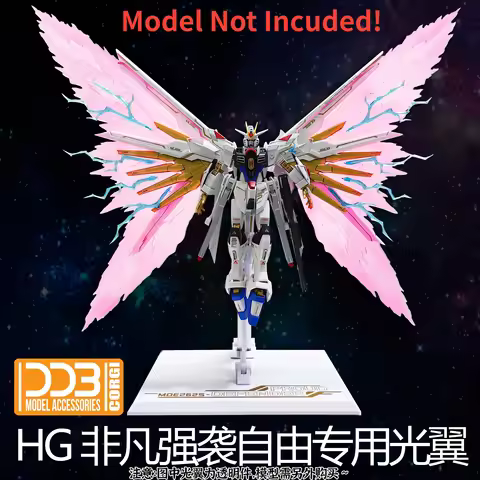 DDB Model Accessories for HG 1/144 Mighty Strike Freedom Wing of Light Option Effects Set Model Deta