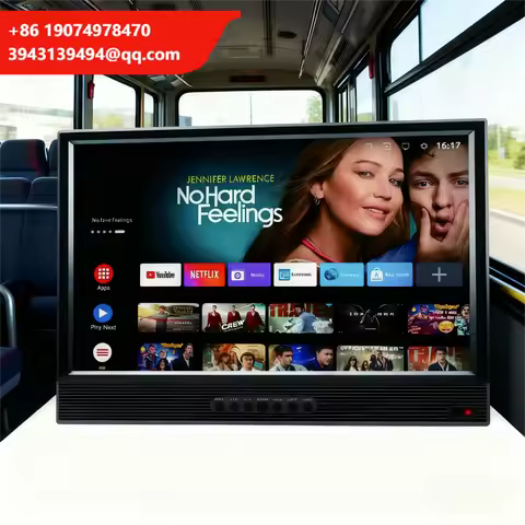 Portable Android LED HDTV Smart TV For Camping Car Bus-14-20" 12V/24V DVB-T2 ISDB-T ATSC Tuner USB P