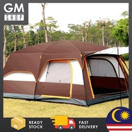GMSHOP 8-12 Person Large Camping Tent Waterproof Outdoor Camping Tent With 2 Bedroom Compartment