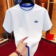 Alo 2026 Luxury Thin T-Shirt Men Women Fashionable Embroidered Tee