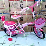 sepeda lipat 18 inch anak perempuan atlantis venus pink