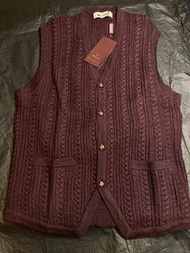 [酒紅系列🍷] Vest 背心冷衫 - 1795 Morley Burgundy Vest