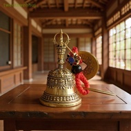 tweettwehhuj Retro Copper Bell Wind Chimes Brass Crafts Die-casting Falling Wind Chimes Tibetan Bron