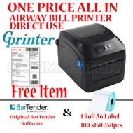 A6 Label Printer Airway Bill Printer , Barcode Printer , Label Printer (