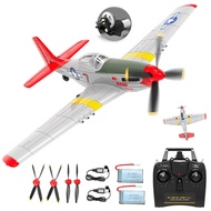 VOLANTEXRC RC Plane - P51 Mustang Ready to Fly with X-Pilot Stabilization - Remote Control Aircraft