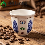 XUTIAN Ceramic Coffee Cup, Star Moon Pattern 80/170/250ml Latte Espresso Mug, Creative Ethnic Style 