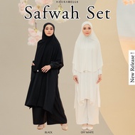 [ORIGINAL] ready stock haji/umrah apparel set umrah safwah set ironless by haurabelle
