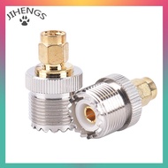 JIHENGS SMA MALE plug TO UHF PL259 SO239 FEMALE RF CONNECTOR adaptercable