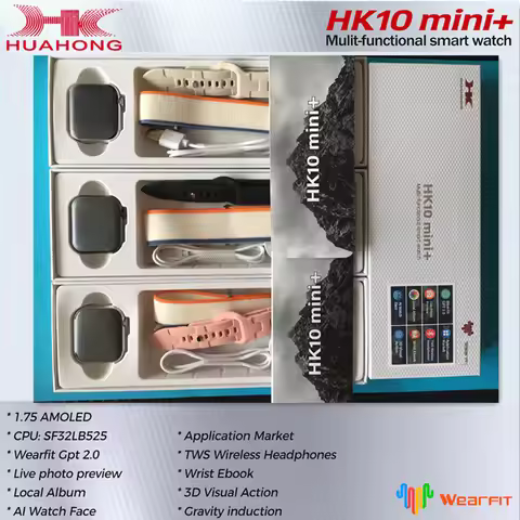 Men Women Watch Bluetooth Call Android AMOLED 1.75 Inch Smart Voice Assistant Gravity Health Monitor