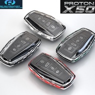 Proton X50 Soft TPU Car Key Case Cover For Proton X50 2020 Keychain Bag Car Smart Remote Fob Shell H