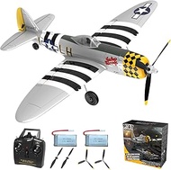 RC Plane 4-CH RC Airplane – RC Airplane Ready to Fly Upgrade P47 Thunderbolt Remote Control Airplane