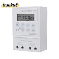 BACKOF Digital Timer Switch, 30A 1W Power Programmable Timer, Smart Home KG316T 1Min - 168H Automati