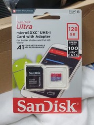 Sandisk Ultra 128gb SD card 記憶卡