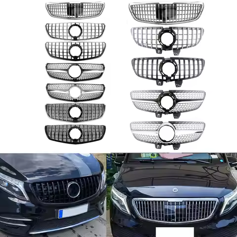 Aftermarket Pre Facelift GT Panamericana Grill For Mercedes Benz V-Class W447 V220D V250 V260 MPV LC