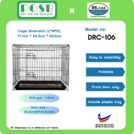 DR. CAGE DRC-106 1 Door Pet Cages Wrought Iron with Powder Coating / Dog Cage / Sangkar Anjing