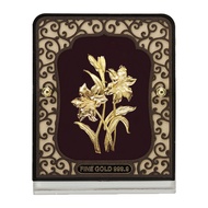 BLOSSOM FLOWER - MEDIUM TABLE TOP - 24kt Gold Foiled artwork - Size: 8cm X 10cm - Gift Item