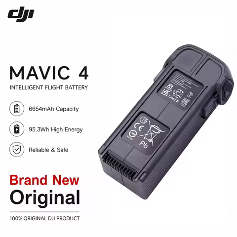 DJI Mavic 4 Pro Intelligent Flight Battery (6654mAh) for DJI Mavic 4 Pro – 51-Min Flight Time 100% D
