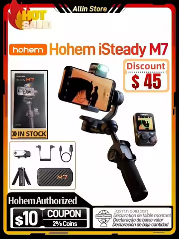hohem M7 iSteady M7 Cell phone gimbal Stabilizer 3-axis Anti-Shake Stands Extendable Selfie Stick Fo