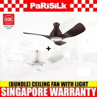 (FREE INSTALLATION)(Bundle) KDK E48GP + E48GP Ceiling Fan with Light (48-inch)