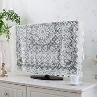 TV cloth cover lace simple 55 inch 65 inch 75 inch dust cover universal cover电视机布盖巾蕾丝简约55寸65寸75寸防尘罩万能盖巾
