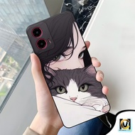 Case Latest Motorola G45hp 2025 Paint Motif Girl Latest Motorola G45 Softcase/ - Casing Motorola G45