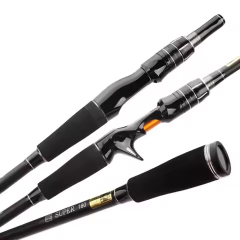 1.8m 2.1m Carbon 4 Pcs Spinning Casting Portable Fishing Rod H Power 10-40g Lure Fast Action Hard Lu