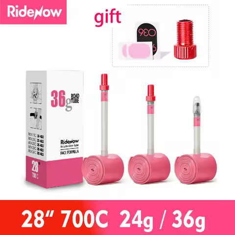 RideNow Ultralight Bike Inner Tube 700c Road Bicycle TPU Inner Tube French Valve Schrader Converter 