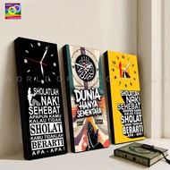 World Of Decoration - Wall Clock - Islamic Motivational Wall Clock | Minimalist Home Accessories Isl