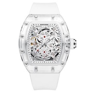 Fgf Richard Watch Men's Automatic Mechanical Watch Barrel Type Top Ten Brands Transparent Student Tr