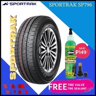 195R14 SPORTRAK 8PLY SP796 TUBELESS TIRE FOR CARS WITH FREE TIRE SEALANT &amp; TIRE VALVE