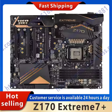 Used Z170 Extreme7+ desktop motherboard suitable for Z170 Z170M DDR4 LGA 1151 original desktop secon