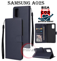 LEATHER CASE FLIP UNTUK SAMSUNG A02S / FLIP WALLET KULIT UNTUK SAMSUNG A02S / SARUNG DOMPET KULIT UN