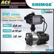 [ Shimge]  BWI Series Automatic Booster Pump | 0.5HP/0.75HP/1HP | Home Centrifugal Water Pump