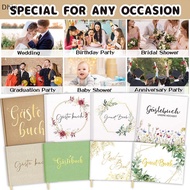 [Dhin] Wedding Guest Book Guest Sign In Book Guestbook For Reception, Engagement, Anniversary Keepsa