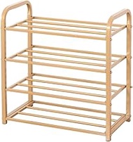 Shoe Rack Organizer 4-Shelf Shoe Rack Metal Shoe Storage Organiser Space-Saving And Versatile Rack F