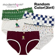 Modernform (M1099) Multi Design Printing 3 in 1 set of Comfortable Panties